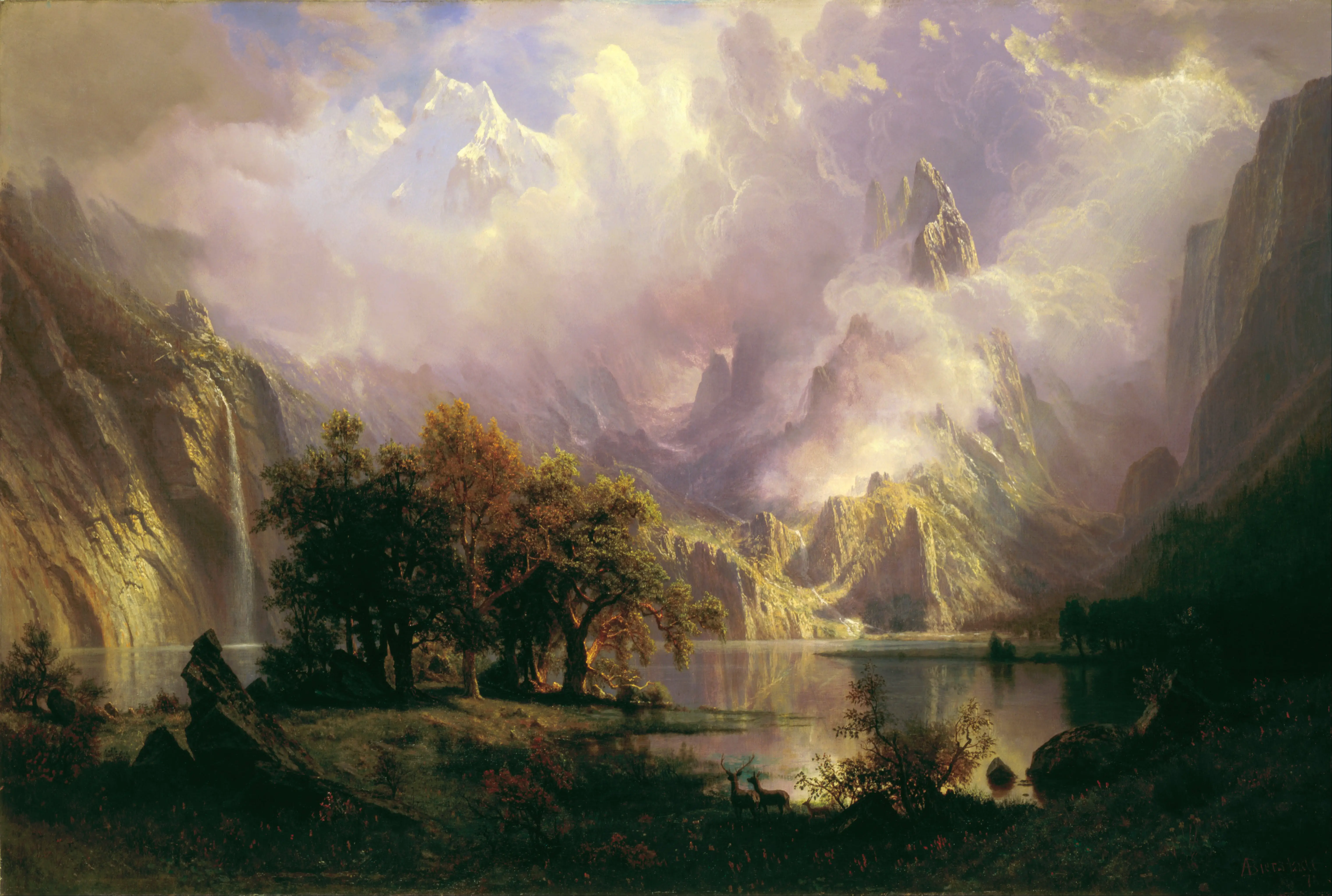 Albert Bierstadt: Finding Sanctuary in the Radiant Grandeur of the Rockies